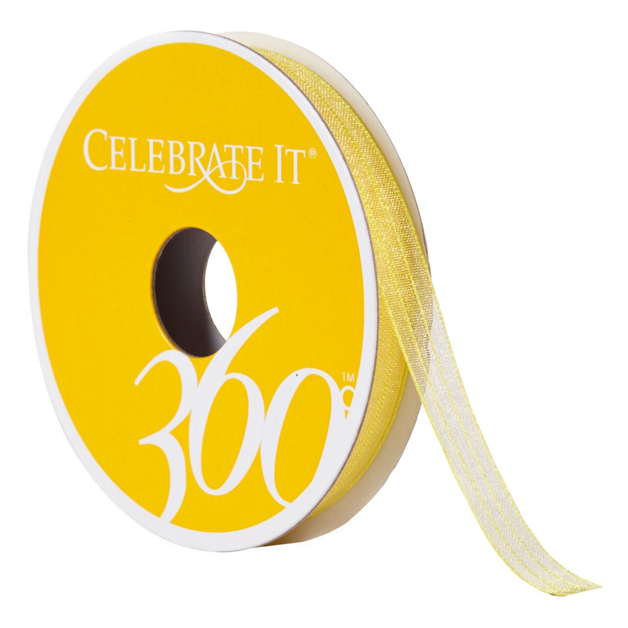 3/8&#x22; Sheer Ribbon by Celebrate It&#xAE; 360&#xB0;&#x2122;